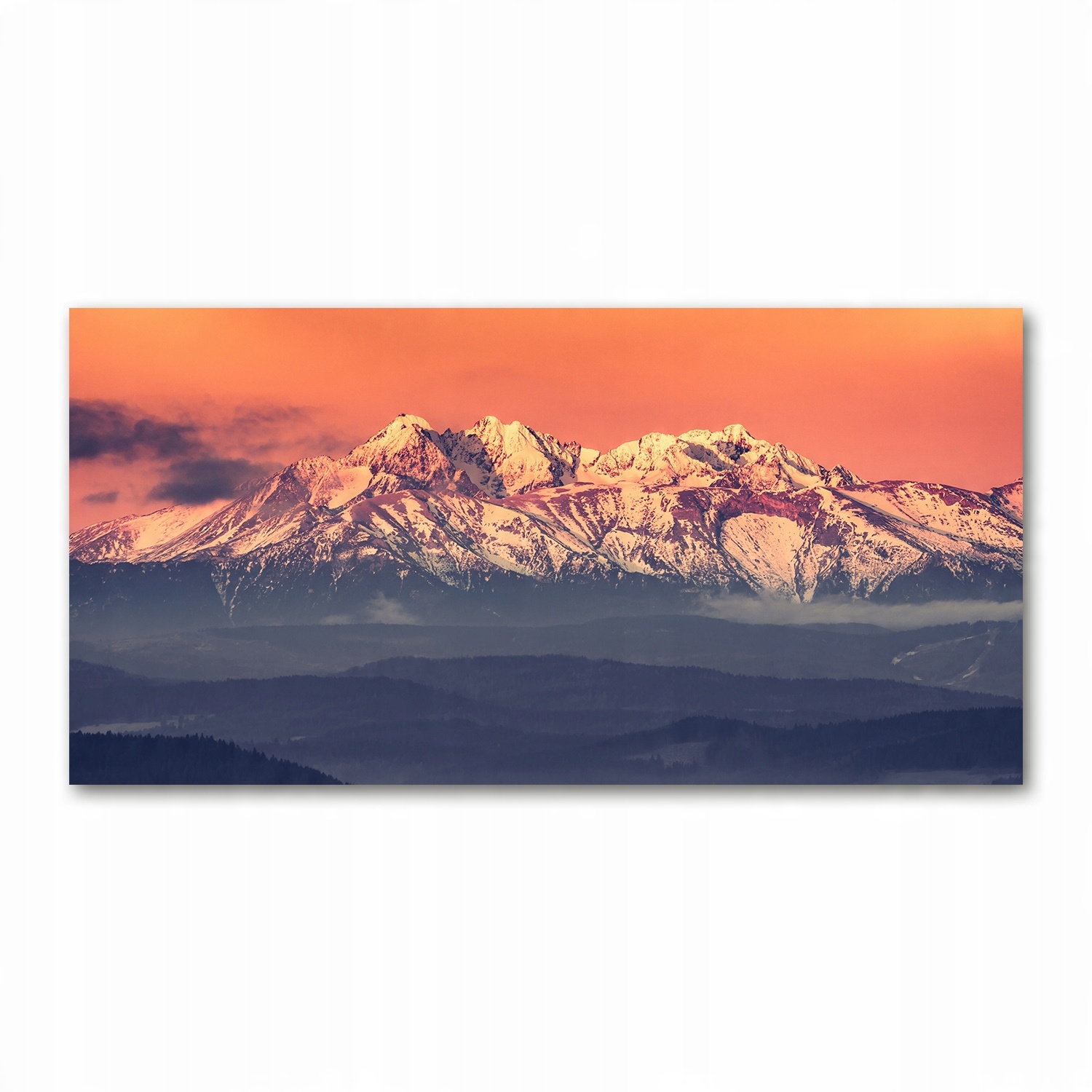 

Foto obraz szklany Wschód słońca Tatry 140x70
