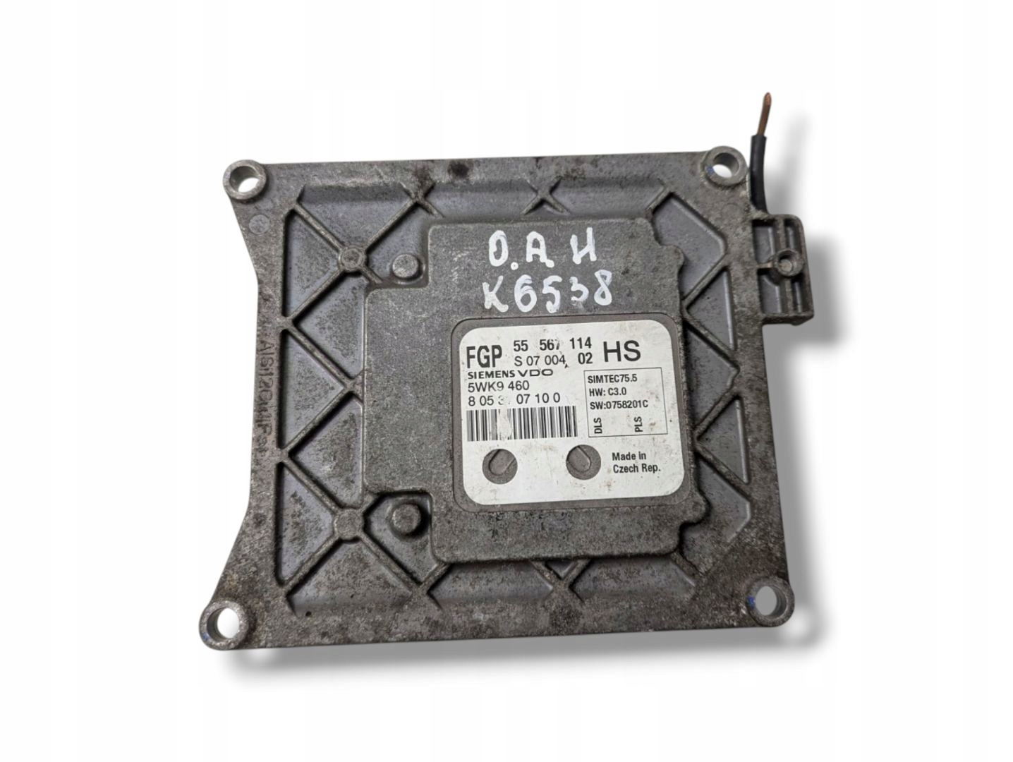 control unit of the engine Opel Astra H facelift 2008 55567114