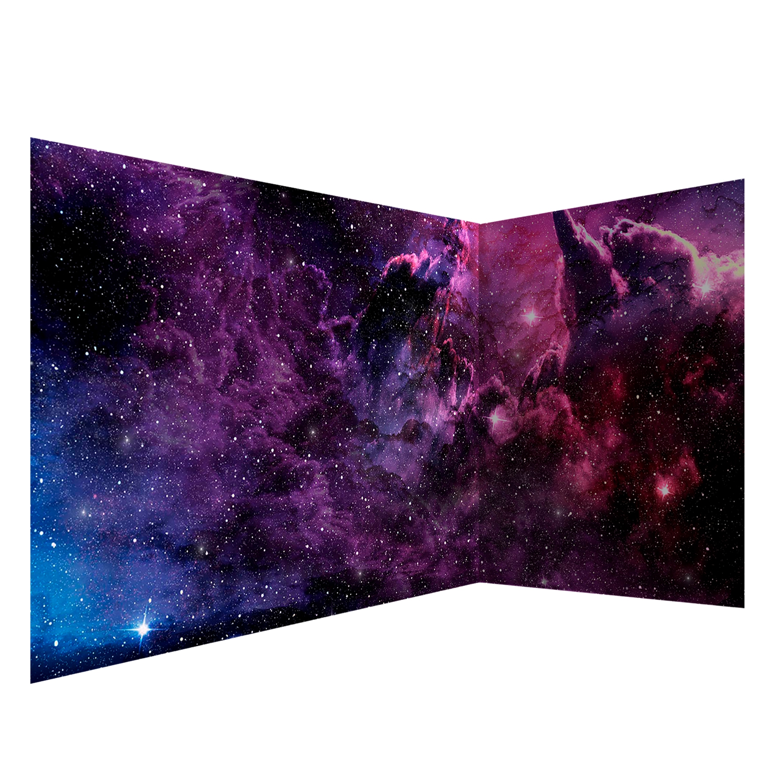 Fototapeta Narożna Premium Fioletowa Mgławica Gwiazdy Kosmos Salon 550x250