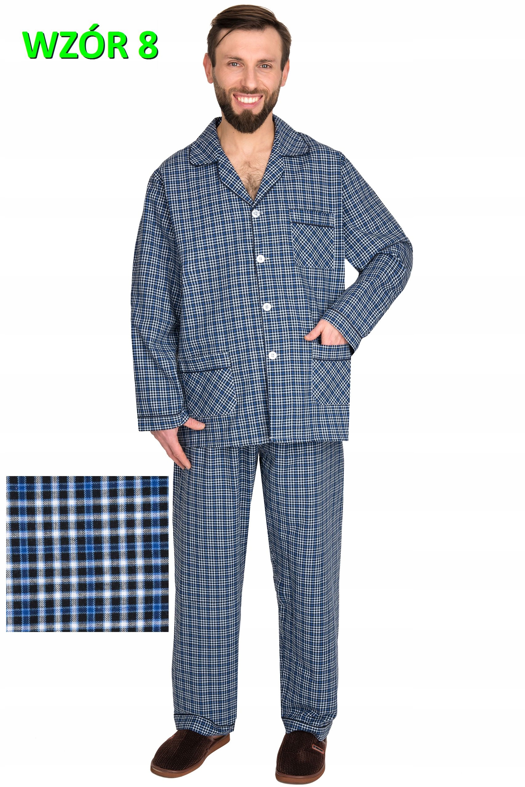PIŻAMA MĘSKA BAWEŁNIANA BAWEŁNA TKANA r.M FORMAX Materiał dominujący bawełna