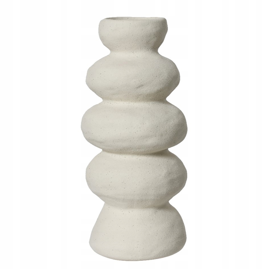 Bílá váza – keramická 30 cm