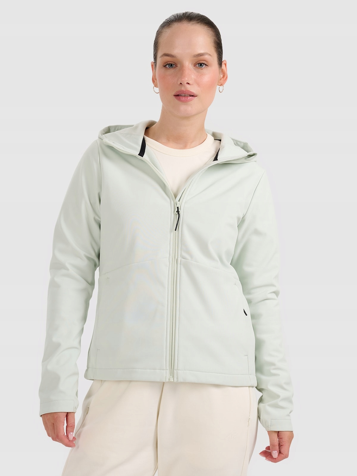 4F Dámská přechodová bunda tyrkysová XL