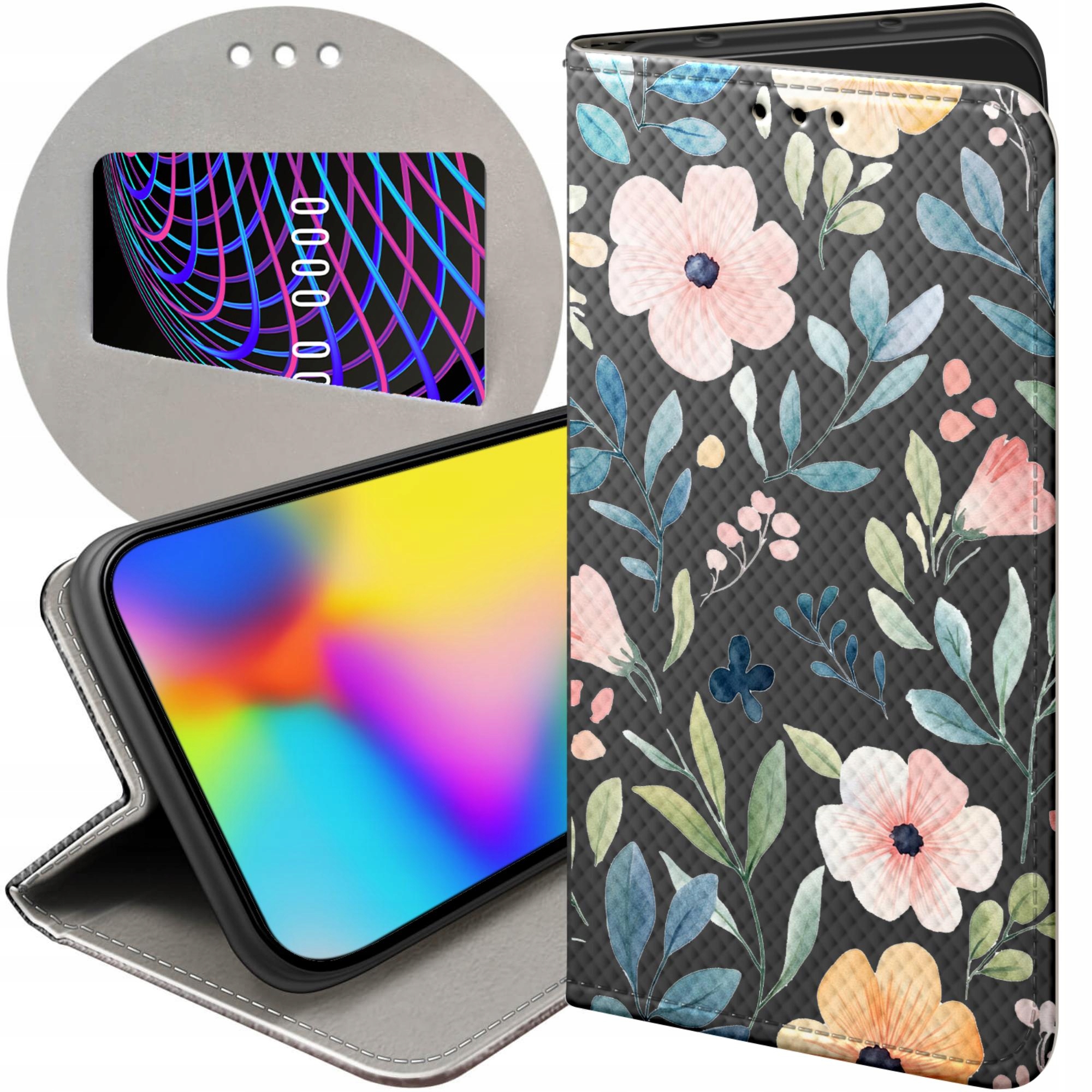 Etui Z Klapką Do Xiaomi 15T 5G Kwiaty Wiosna Słońce Futerał Pokrowiec