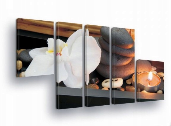 Obraz 170x100 relaxace lázně zen harmonie klid příroda kameny orchidej