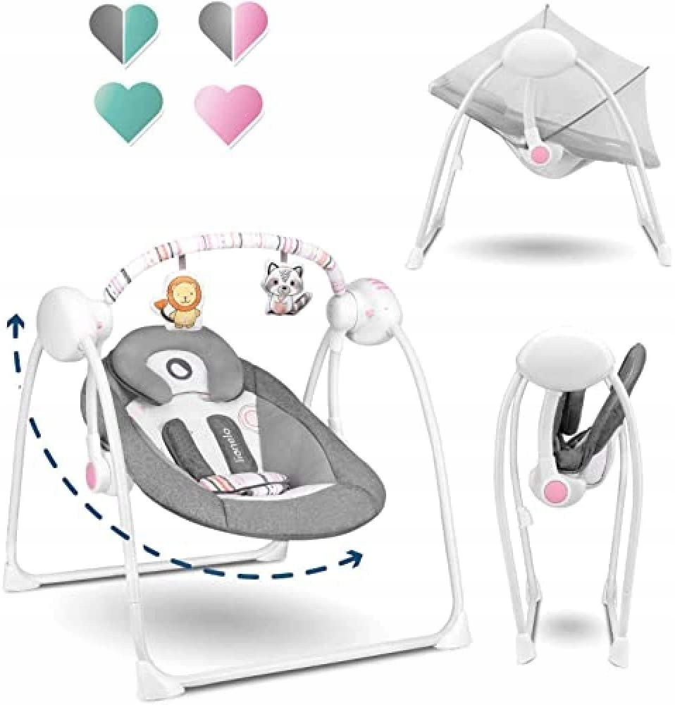 Leżaczek bujaczek dla niemowląt Lionelo Ruben OUTLET Stan opakowania uszkodzone