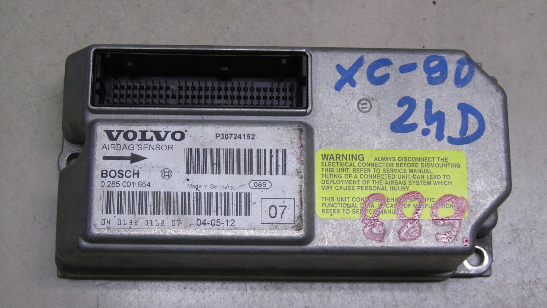 VOLVO XC90 SENSOR AIRBAG 30724152 02-07 889