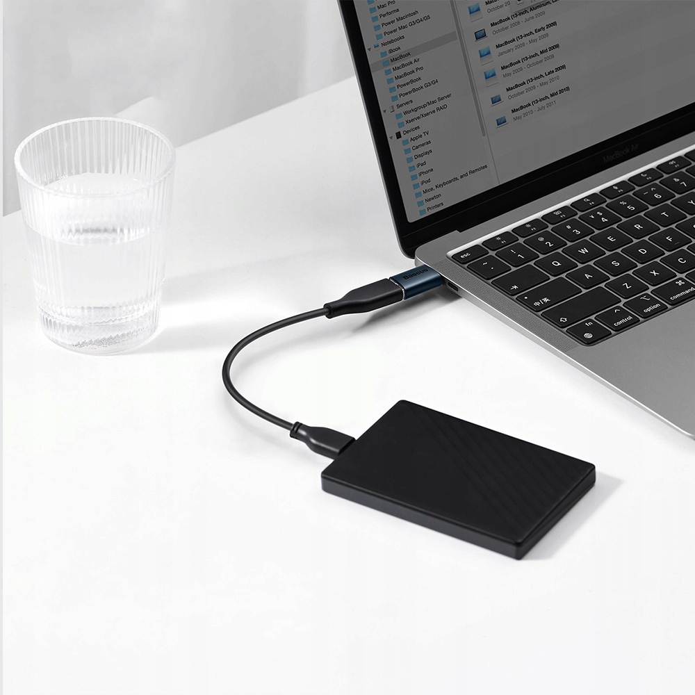 BASEUS ADAPTER PRZEJŚCIÓWKA OTG PRZESYŁ DANYCH ŁADOWANIE USB-A do USB-C Kod producenta ZJJQ000003