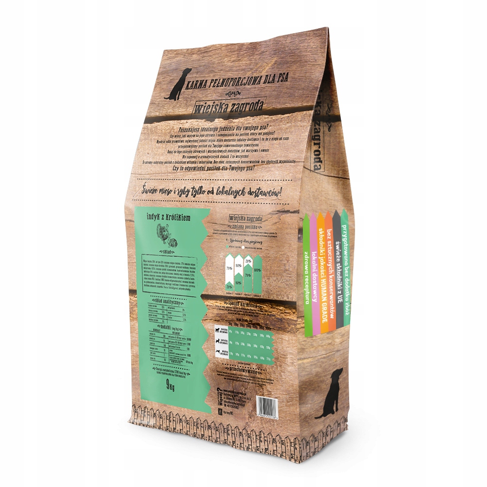 Levně Wiejska Zagroda mokré krmivo pro psy krůta s králíkem 9kg