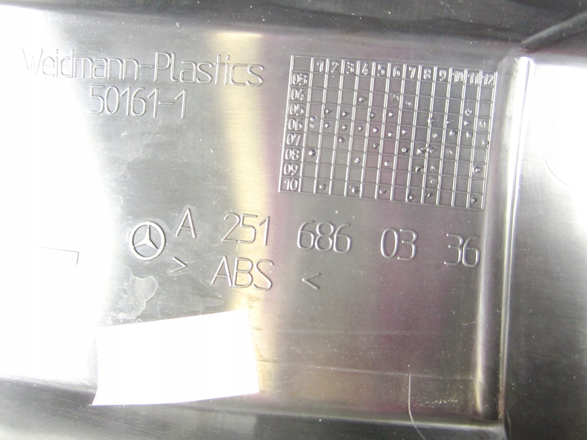 cap threshold rear rear part left Mercedes R-klasa W251