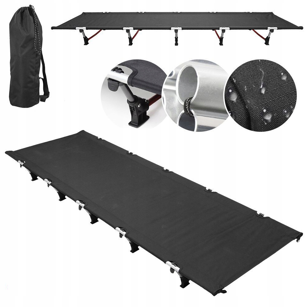 Skládací kempingová postýlka Přenosná venkovní postel pro spaní Cestování