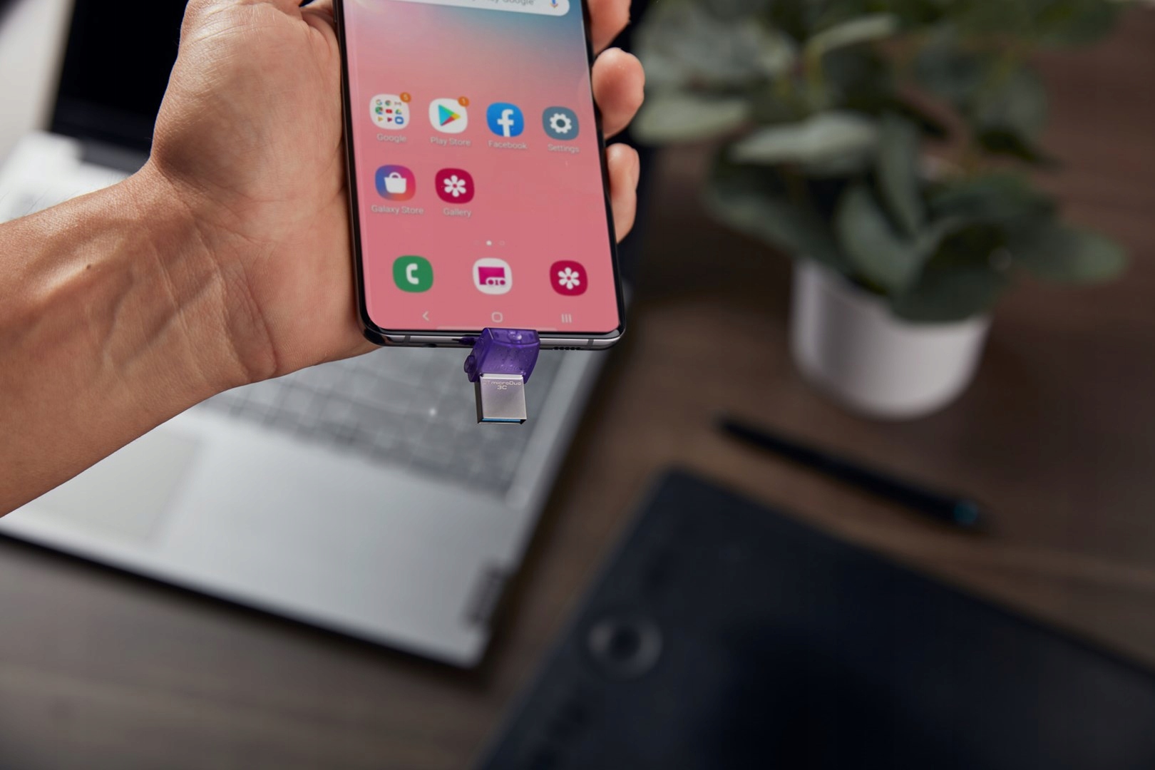 KINGSTON FLASH 256GB USB3.2 DataTraveler microDuo3C Maksymalna prędkość odczytu 200 MB/s