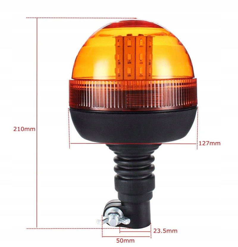 STROBOSKOP KOGUT 40 LED TRZPIEŃ LAMPA BŁYSKOWA POMARAŃCZOWA 12V 24V Producent części Inny