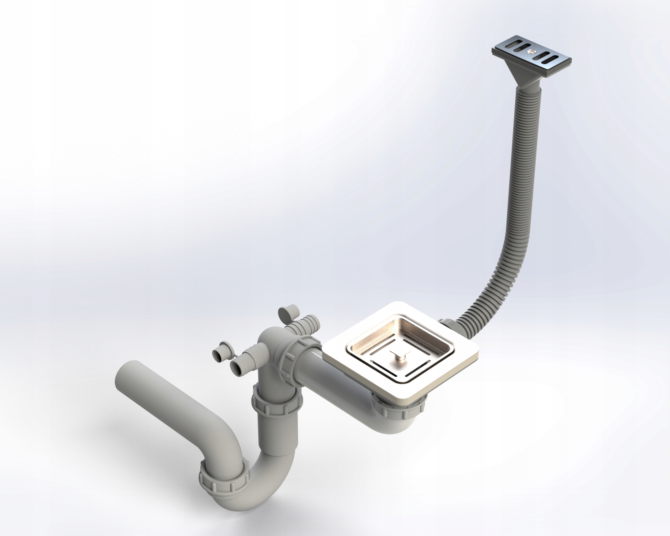 Manuální Nástěnný Sifon Jednokomorový York Brenor