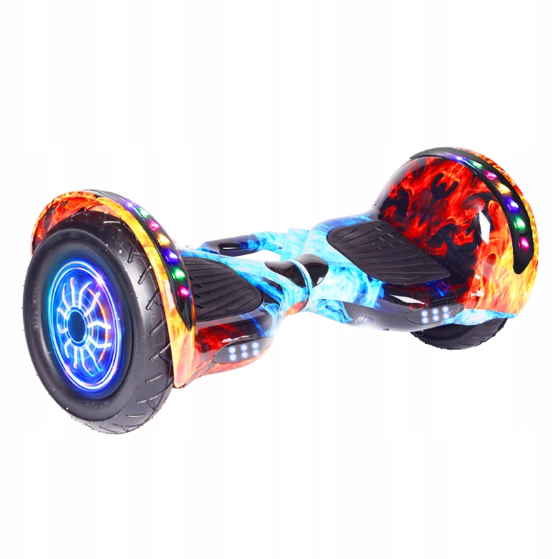 Deskorolka Elektryczna Hoverboard Deska Duże Koła 10” Rgb Led Bluetooth