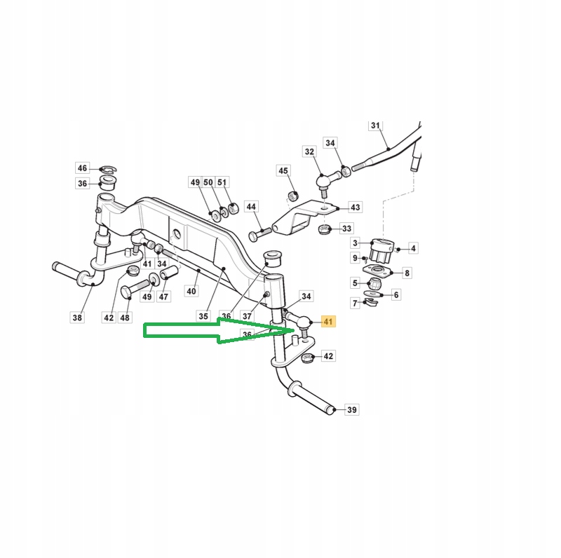 PRZEGUB KULOWY STABLIZATORA STIGA ALPINA CASTELGARDEN 122746616/0 ORYGINAŁ Marka Stiga
