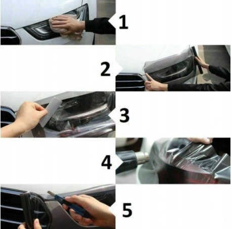 FOLIA DO LAMP CZARNA JASNA POLYSK 30CM X 100CM Producent code 100x30