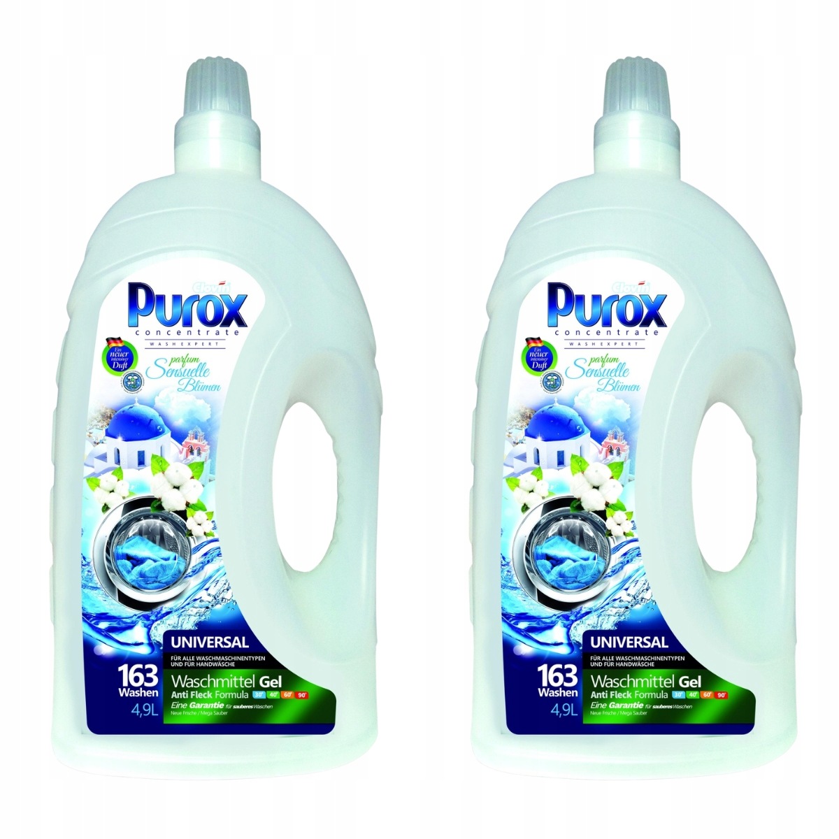Purox Żel do prania Universal 4,9L Hdpe 163 prania 2x
