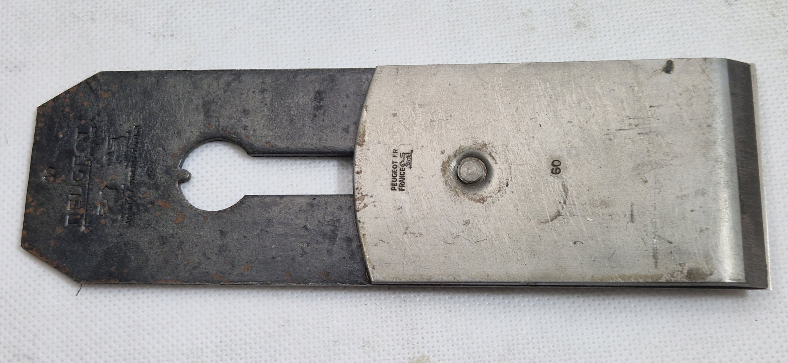 PEUGEOT FRERES FRANCE STARY NIEUŻYWANE OSTRZE DO HEBLA 60MM