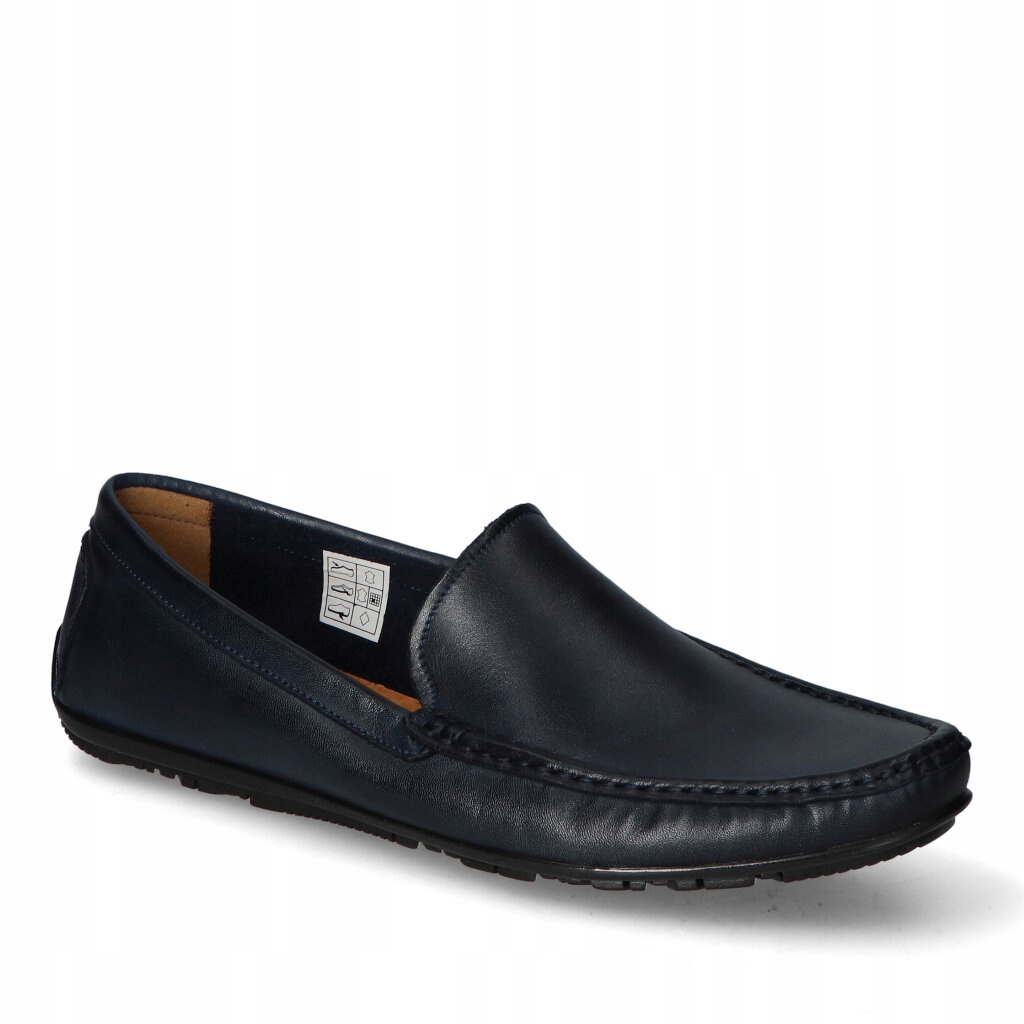 Pánské mokasíny Lukbut Tmavě modré Přírodní kůže 41