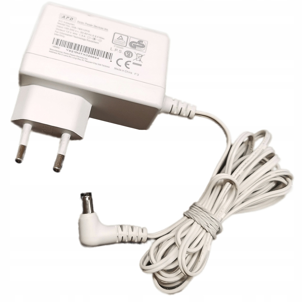 ZASILACZ STABILIZOWANY 12V 18W 1.5A APD IMPULSOWY