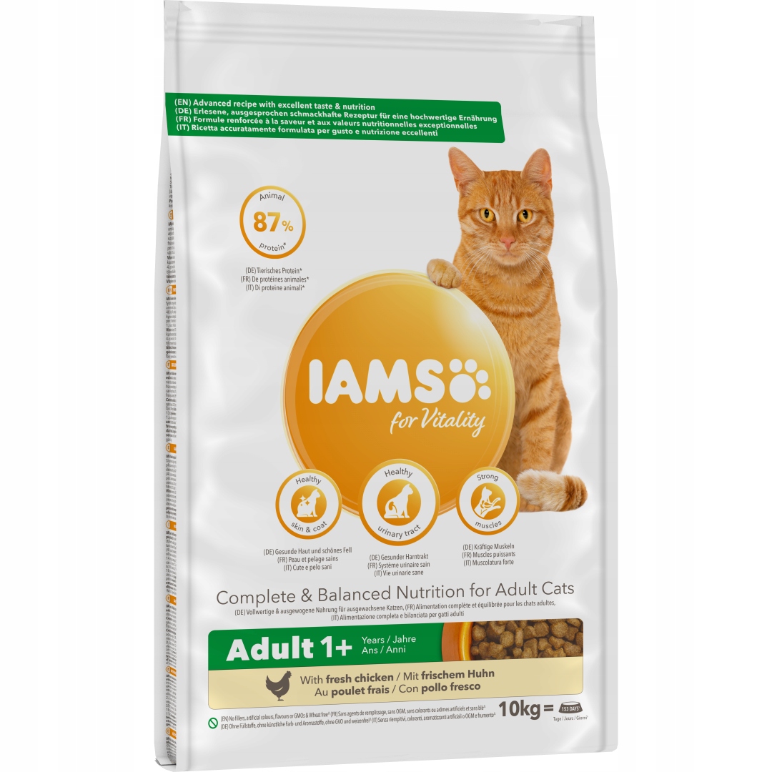 KARMA IAMS VITALITY DLA KOTA Z KURCZAKIEM 10KG