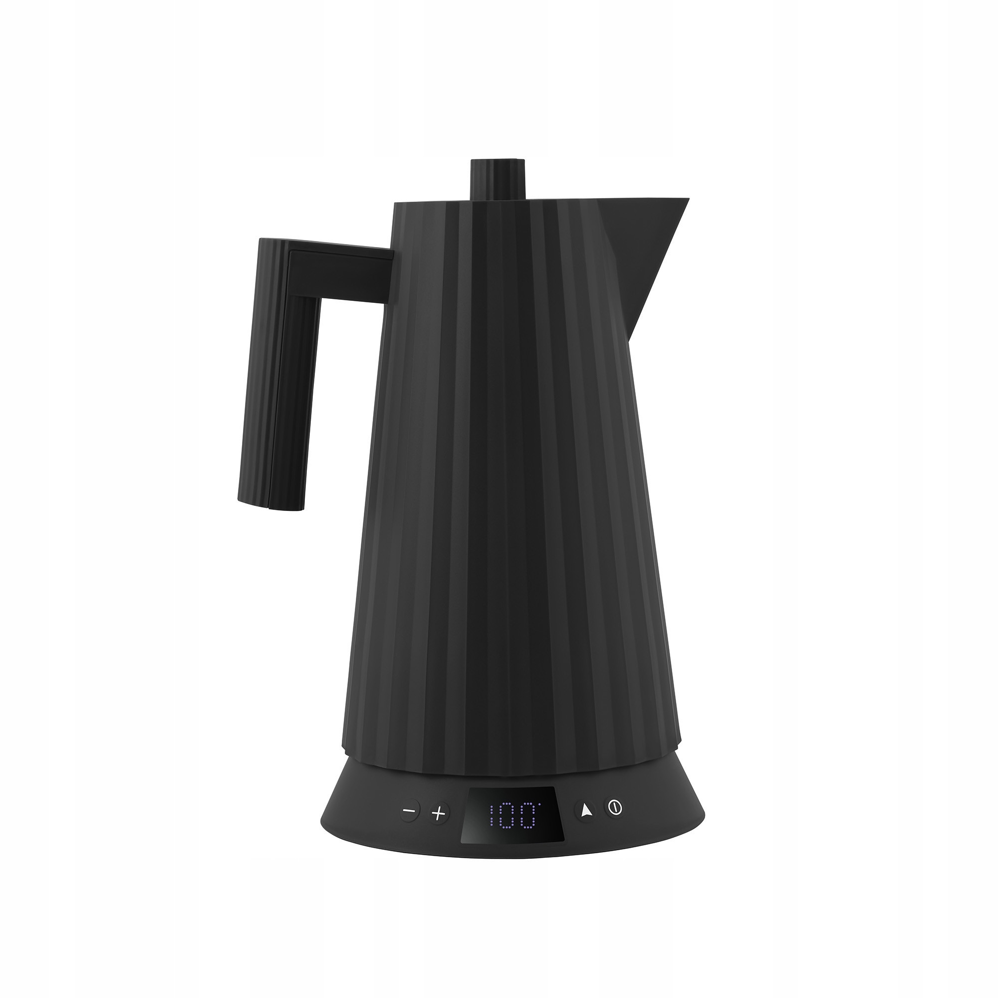 Alessi Plisse Czajnik Elektryczny 1,7 l z Regulacją Temperatury Czarny