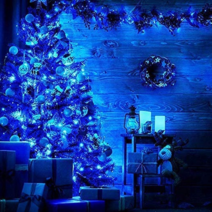 LAMPKI CHOINKOWE 300LED NIEBIESKIE ZEWNĘTRZNE /WEW Marka inna