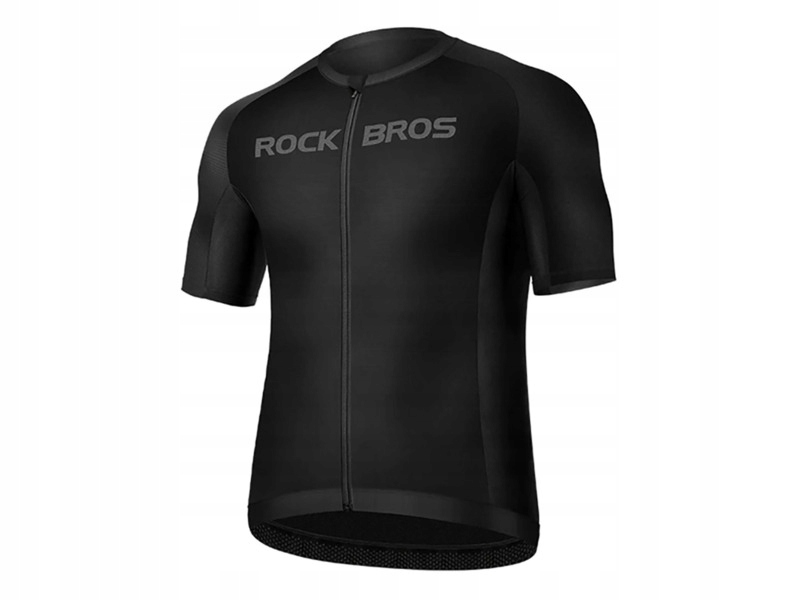 Koszulka rowerowa Rockbros 15120002002 z krótkim rękawem - czarna