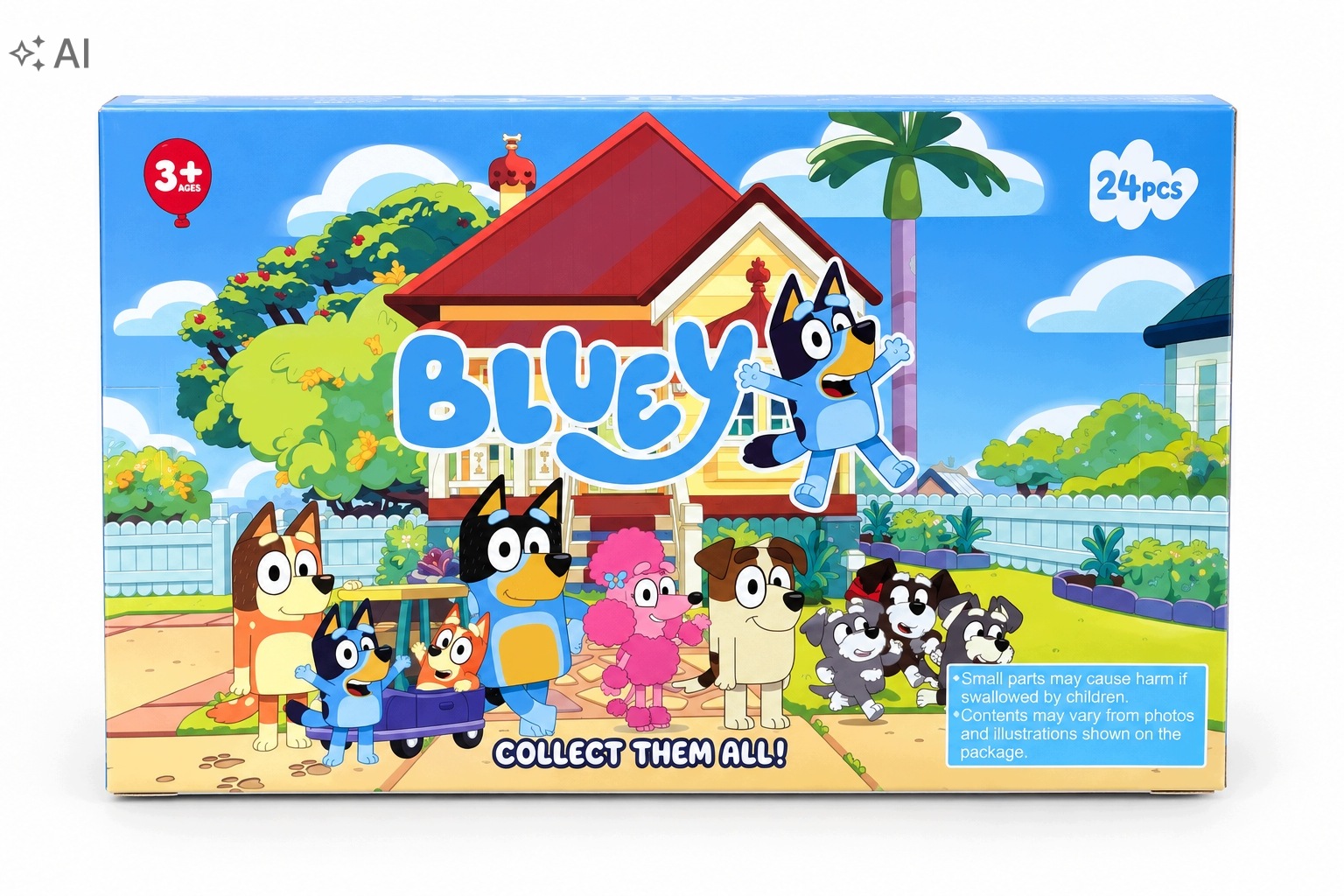 Адвент-календарь Bluey, 24 фигурки-сюрприза, от 3 лет