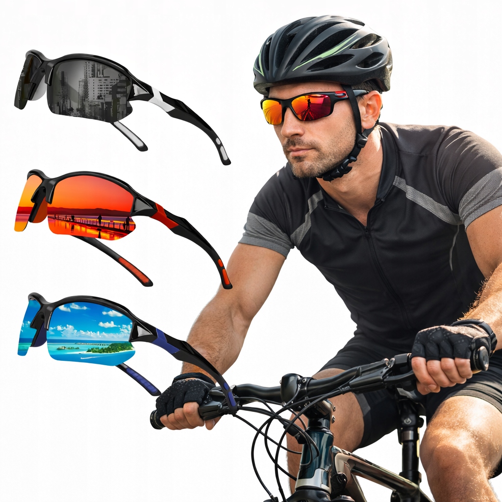 Sportovní Polarizační Brýle Na Kolo UV400 Sada 3 Kusů Rekreačních