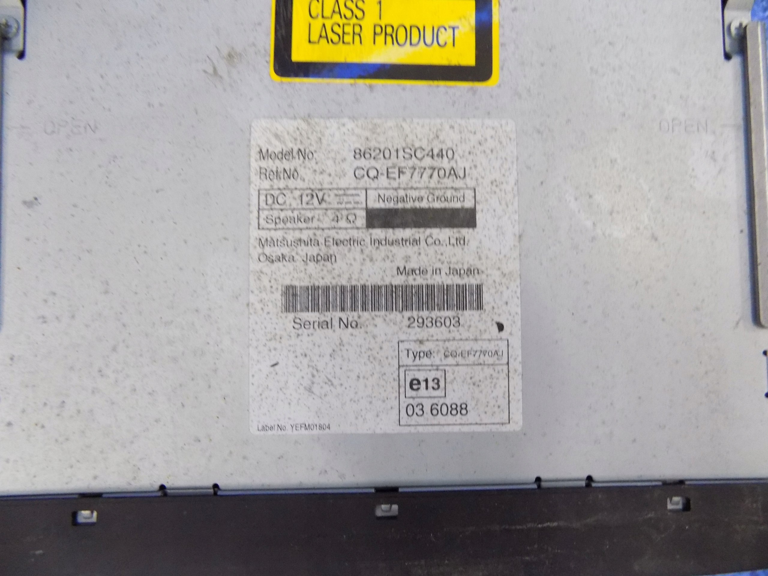 RADIO SUBARU FORESTER III 2008-13R 2,0