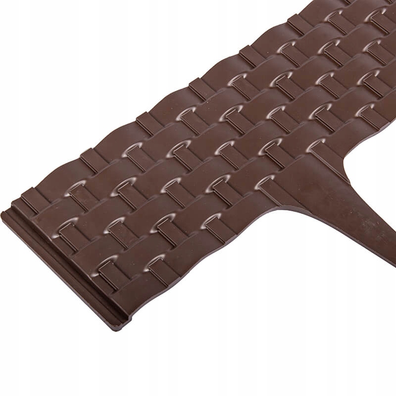 PALISADA OGRODOWA RATTAN BRĄZOWA, WYSOKI KRAWĘŻNIK