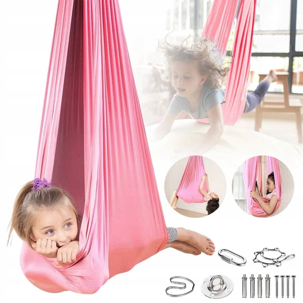 Senzorická Houpací Síť Pro Děti, Terapeutická Houpačka, Prémiový Akrobatický Šátek