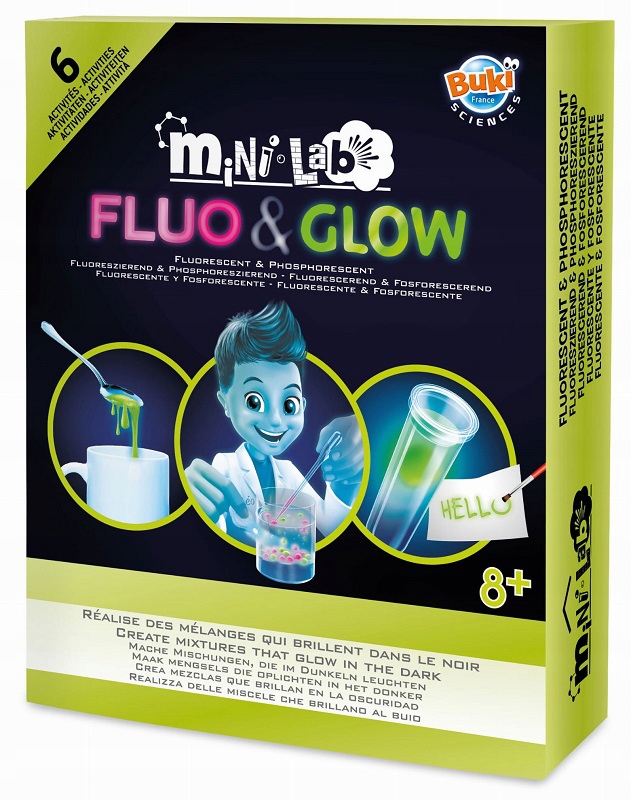 

Fluo&glow mini lab zestaw naukowy świecąceBUKI