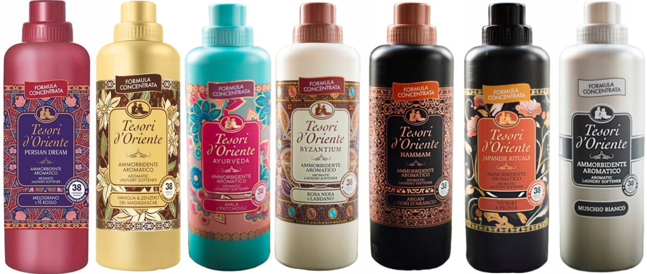 Levně Tesori d'Oriente Sada 7 x italský tekutá aviváž 760 ml Pvabhjm