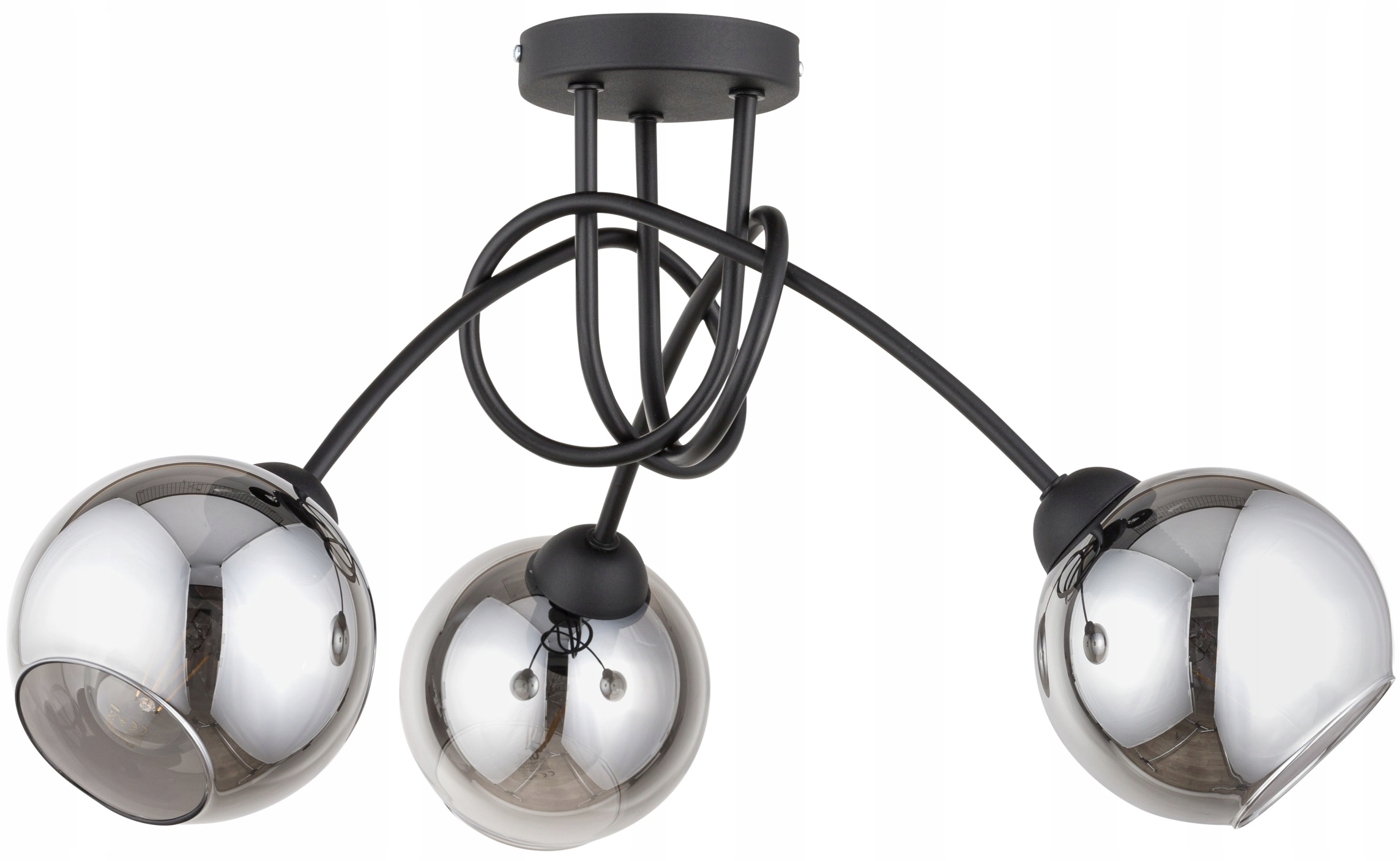 

Szklana Lampa Wisząca Sufitowa Kule Led