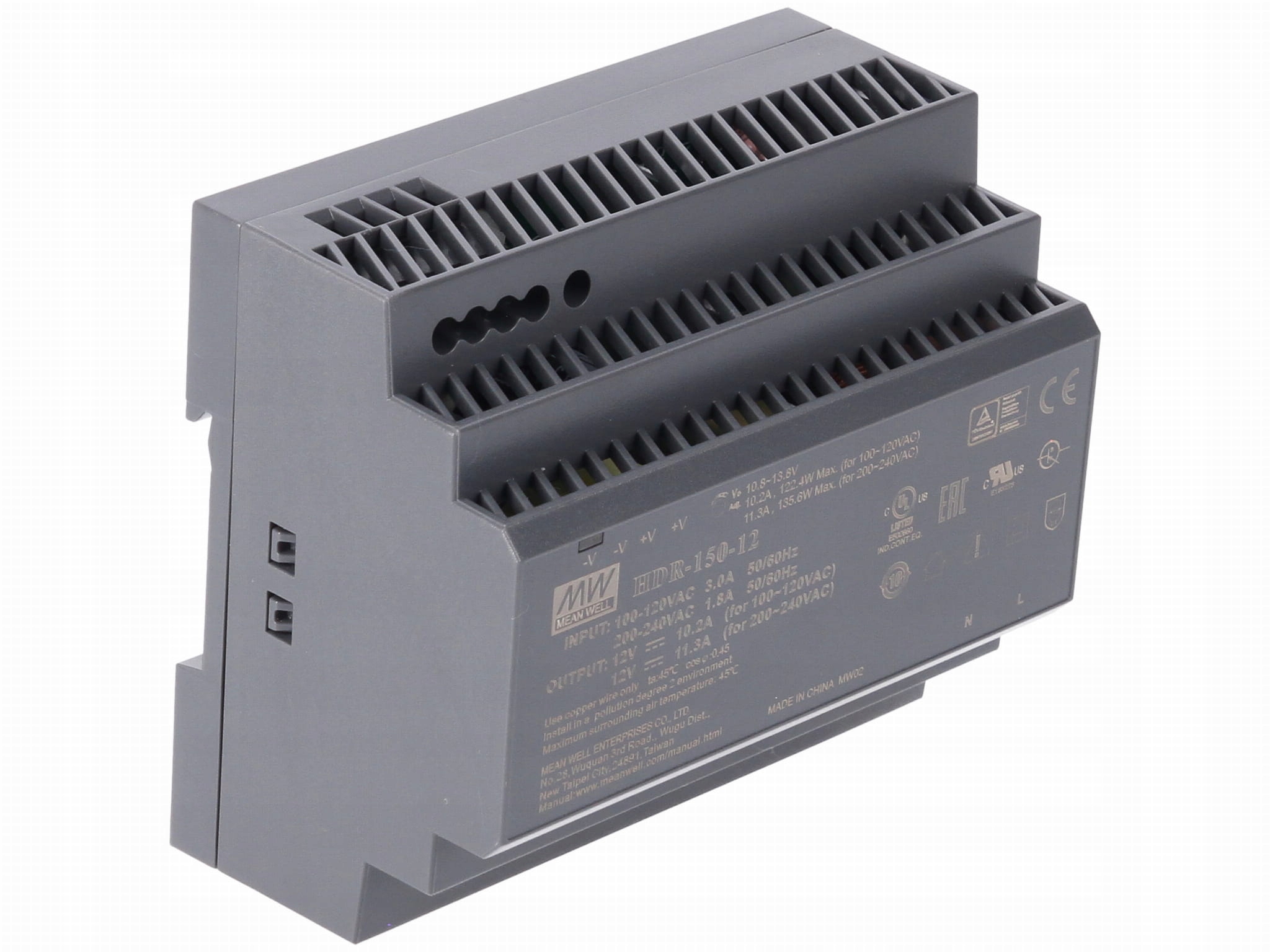 Napájecí zdroj na Din lištu MeanWell 12V 150W Hdr