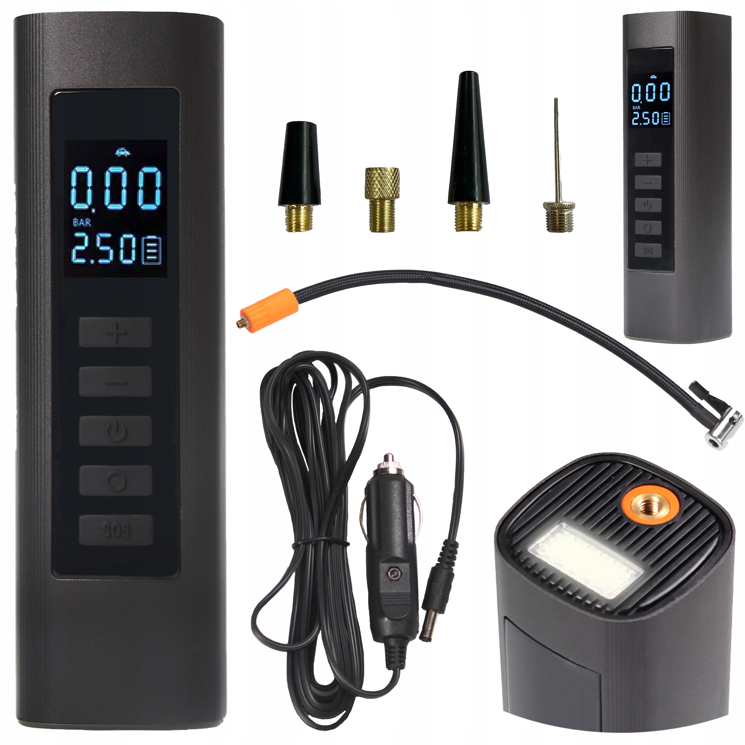 Kompresor Samochodowy Sprężarka Pompka Elektryczna Rowerowa Przenośna 12V