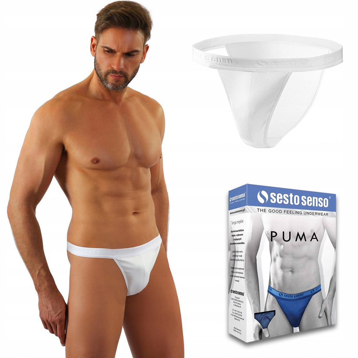 

Slipy męskie tanga Sesto Senso Puma - M