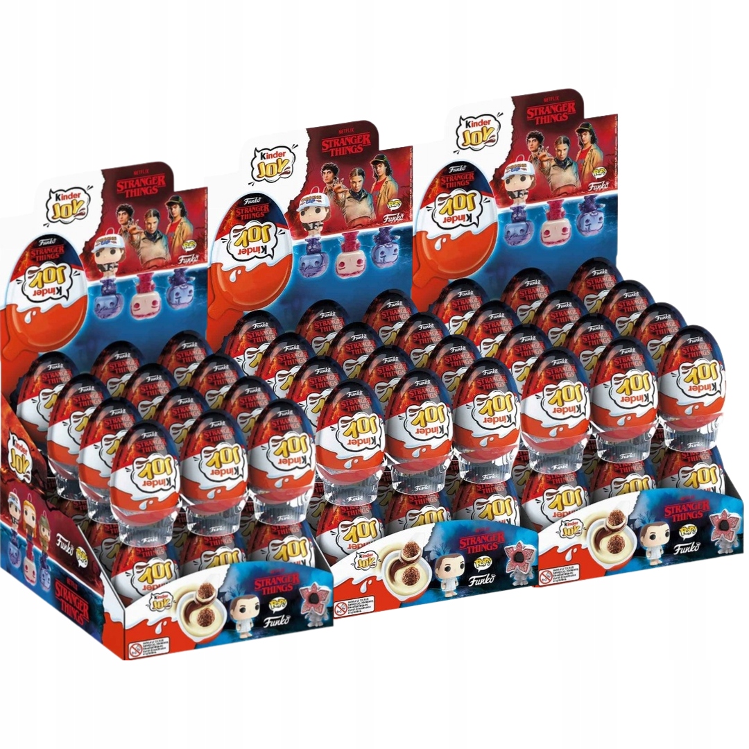 Kinder Joy JAJKO NIESPODZIANKA Stranger Things Funko 20 g 72 sztuki