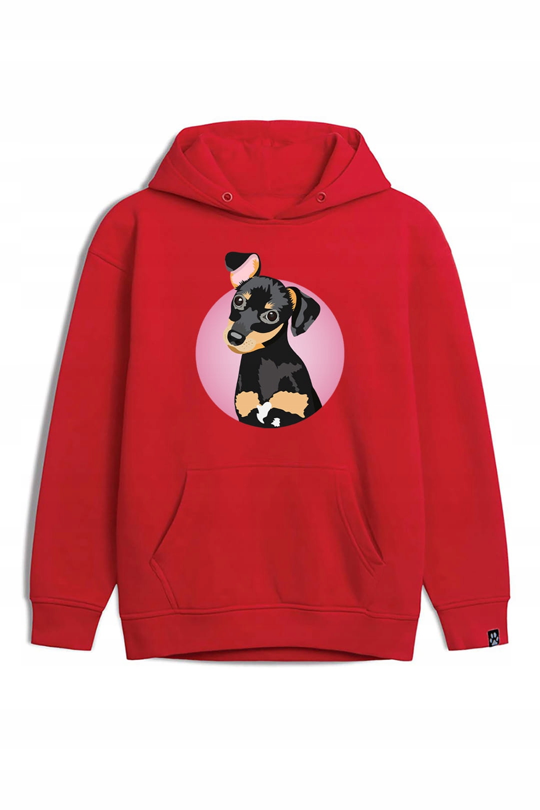 Mikina unisex s kapucí Pinč Miniaturní psí plemeno