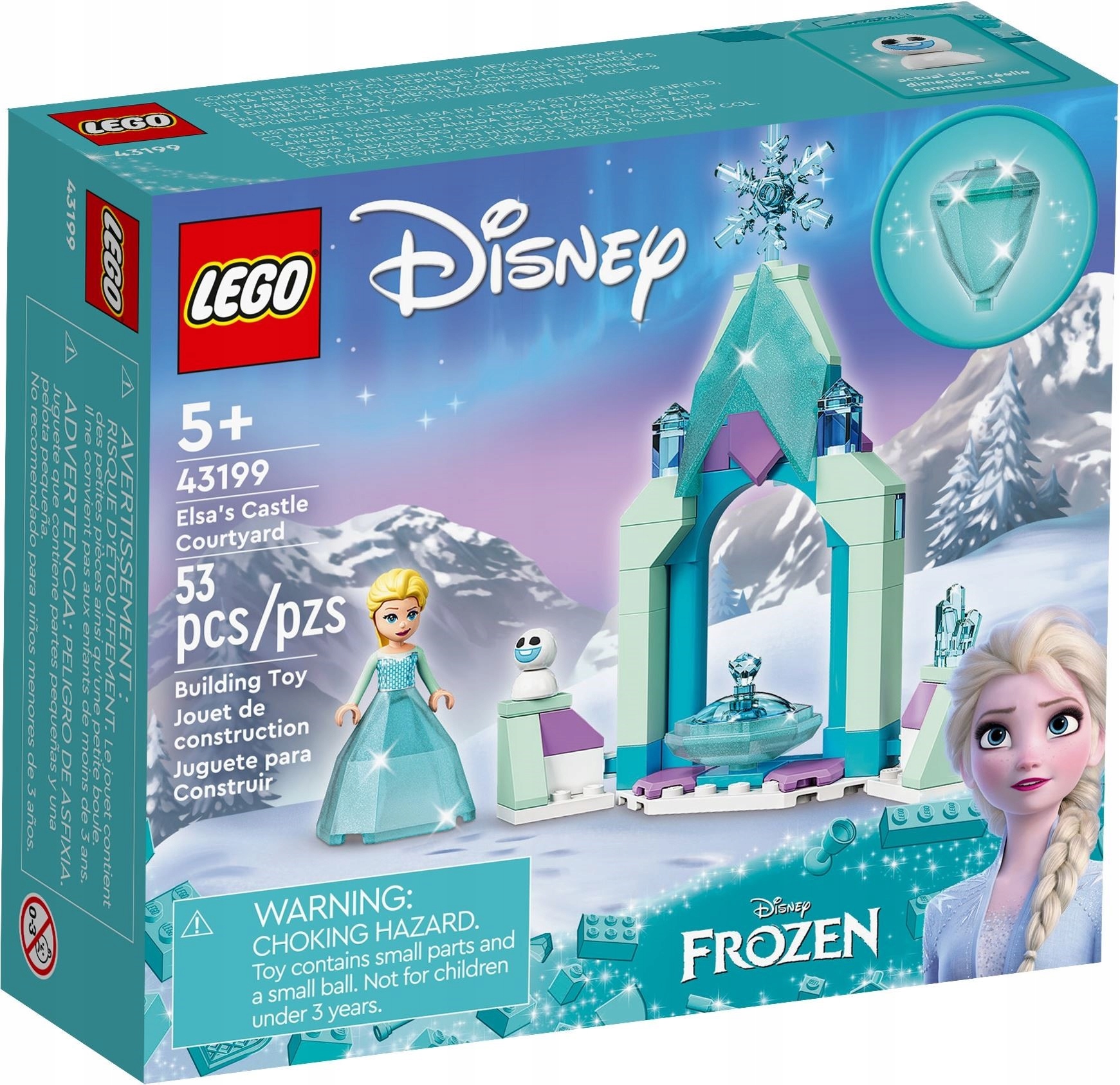 Vulkan balkon arrangere LEGO KRAINA LODU 43199 Zamek Elzy - FROZEN 11681663465 - Allegro.pl