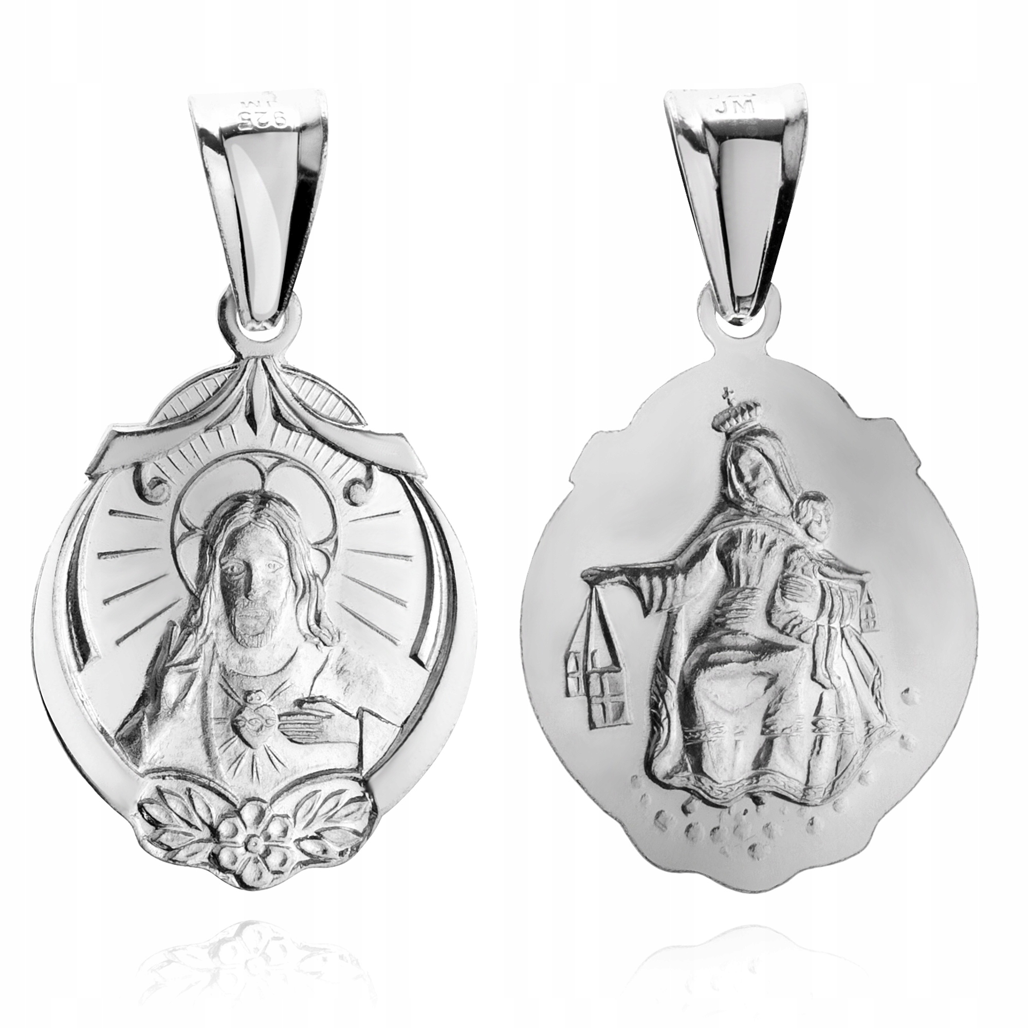 Karmelitánský Škapulíř Matka Boží Škapulířský Stříbrný Medailonek