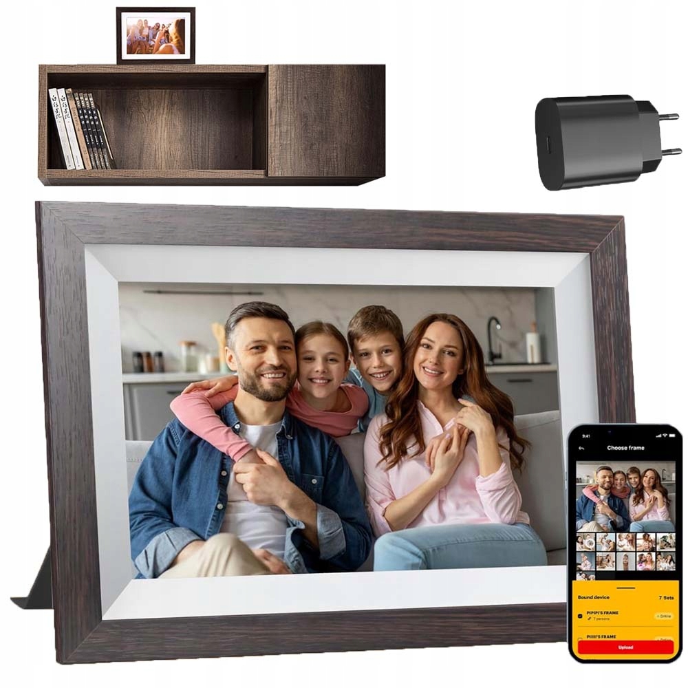 Ramka Cyfrowa Na Zdjęcia 10,1" Cali Hd Fotoramka Jakość Filmy