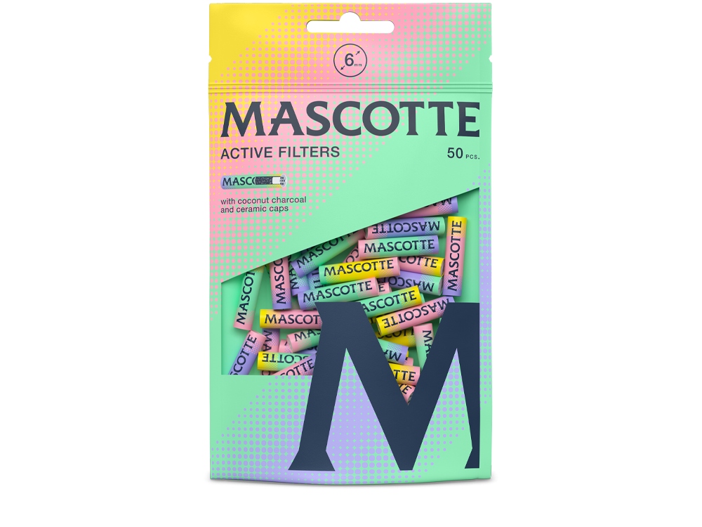 Filtry węglowe do jointów Mascotte Active Bright Colors 6mm 50szt