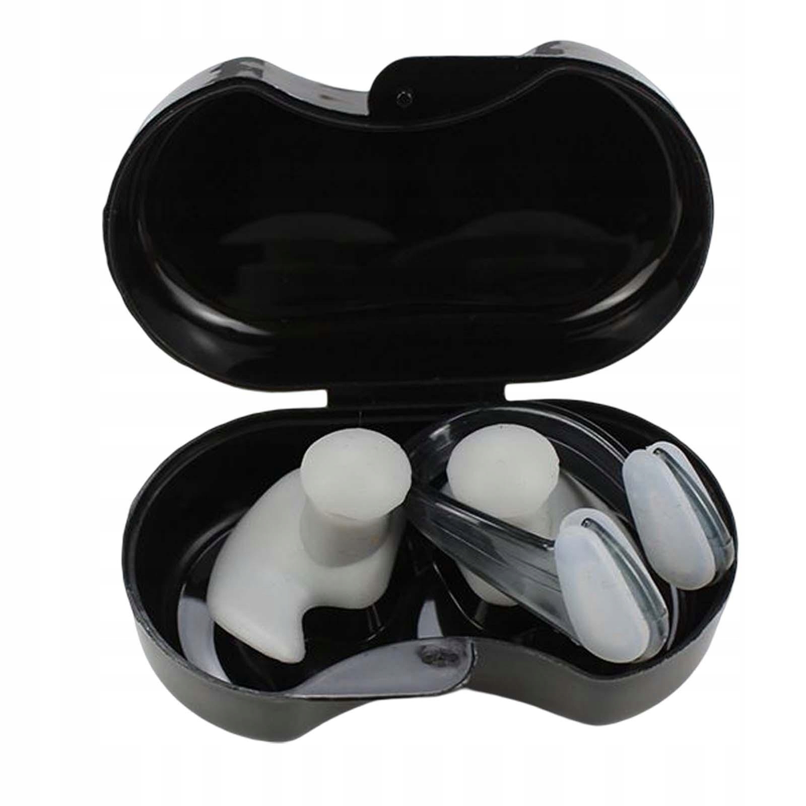 Zestaw pływackich zatyczek do uszu i klipsów na nos Training Grey Marka bez marki