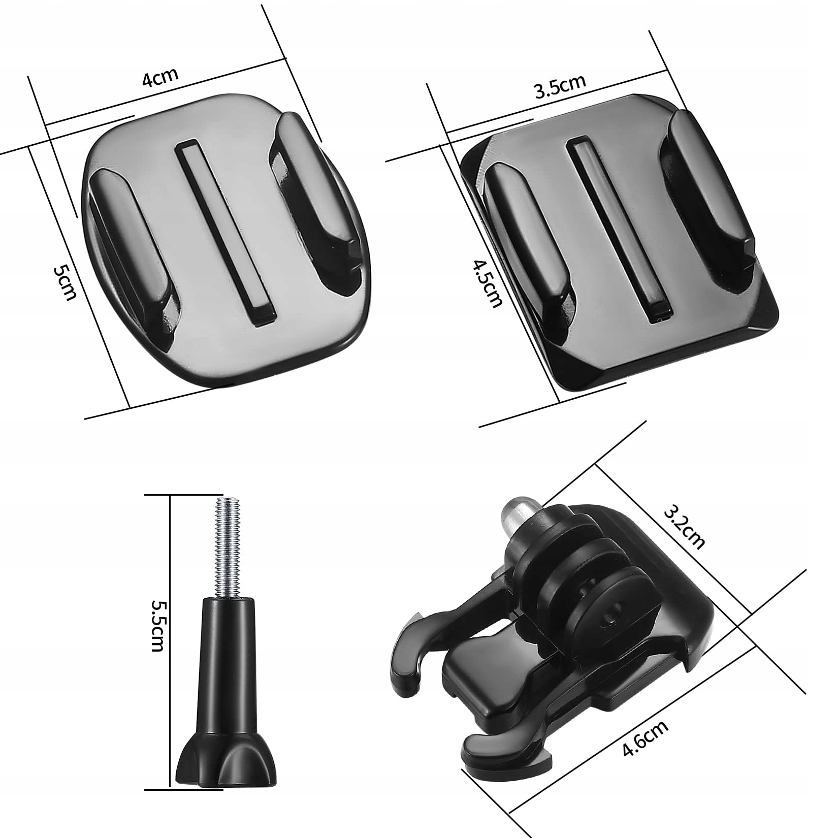 Zestaw Klejowych Uchwytów Do GoPro Hero Session Kask Kamera FULUSHOUXI — miniatura 2