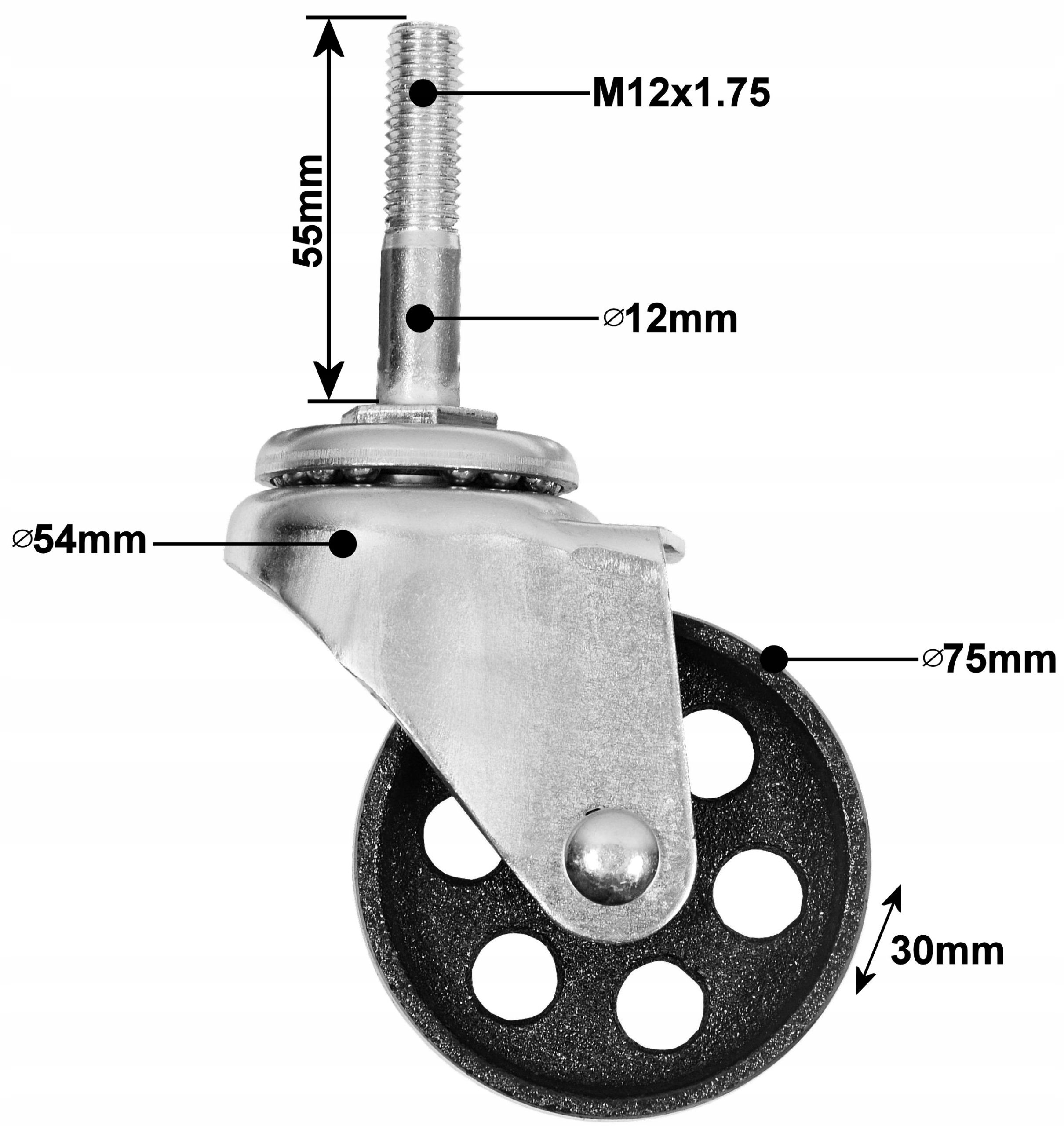 КОЛЕСО ПОВОРОТНІ КОЛЕСА ПРЕСОРНА КОРОБКА ПІДЙОМНА Марка TERNA