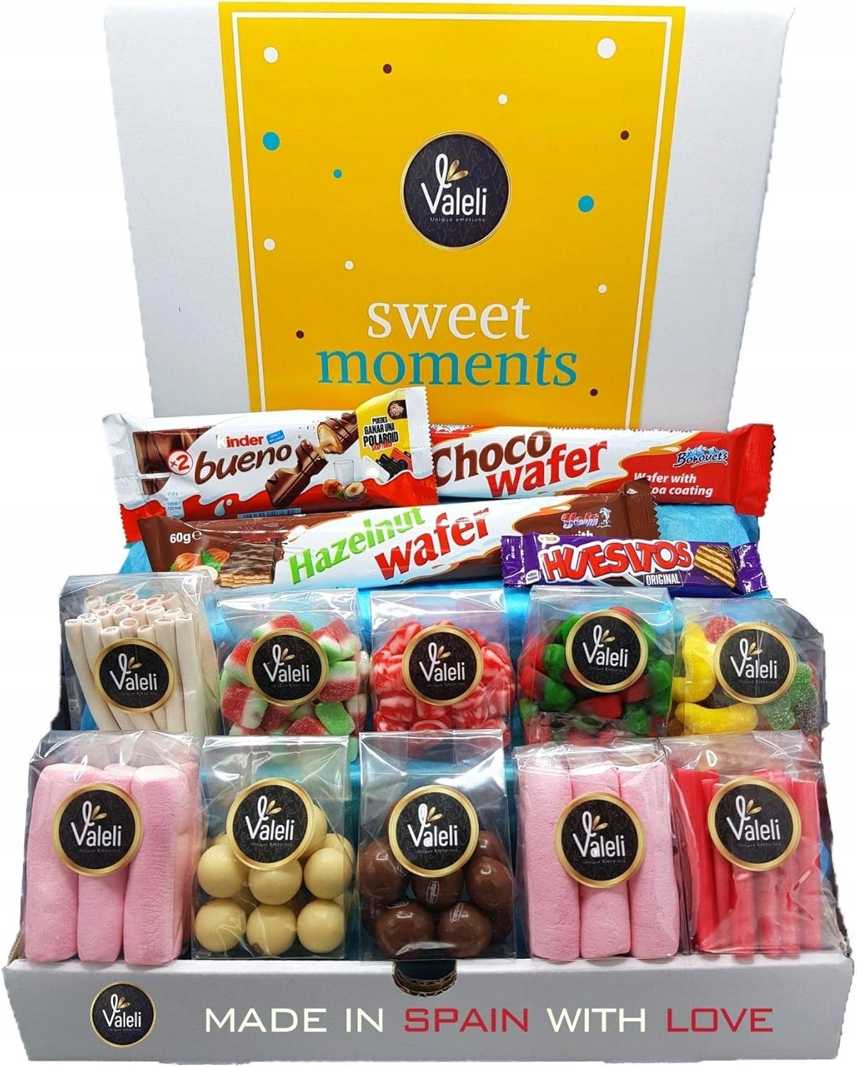 Elegantní Sada sladkostí ze Španělska Valeli Sweet Moments 14 balení 1 kg!