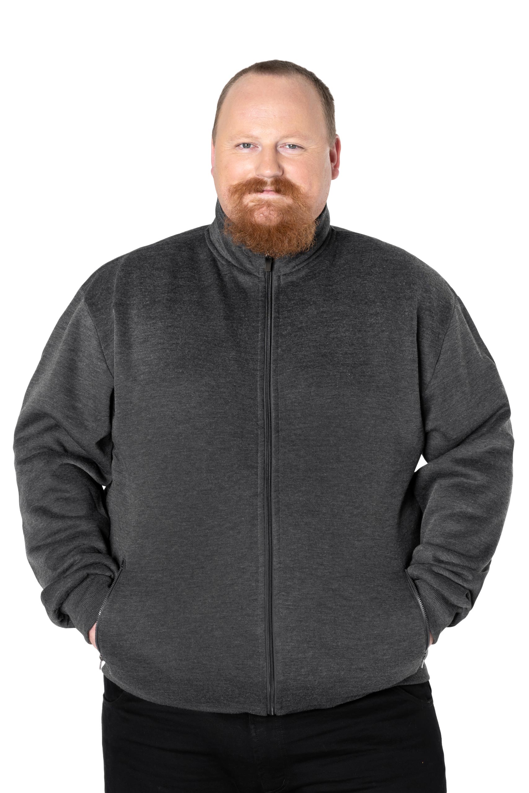 

Duża Bluza Dresowa Męska Rozsuwana 4909-03 r 7XL